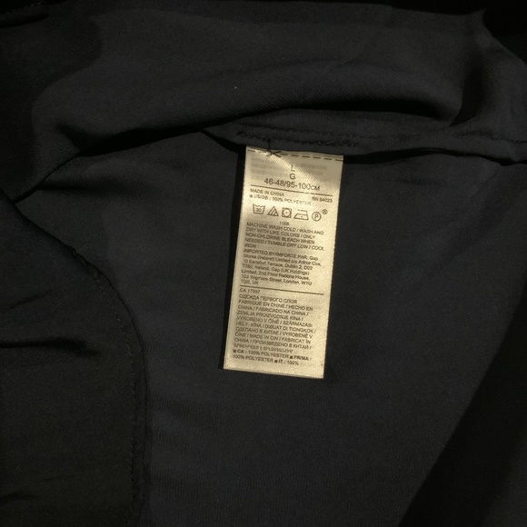 Banana Republic Blue L Satin Ruffle Collar Long Sleeve Button down Cottagecore - Picture 7 of 9